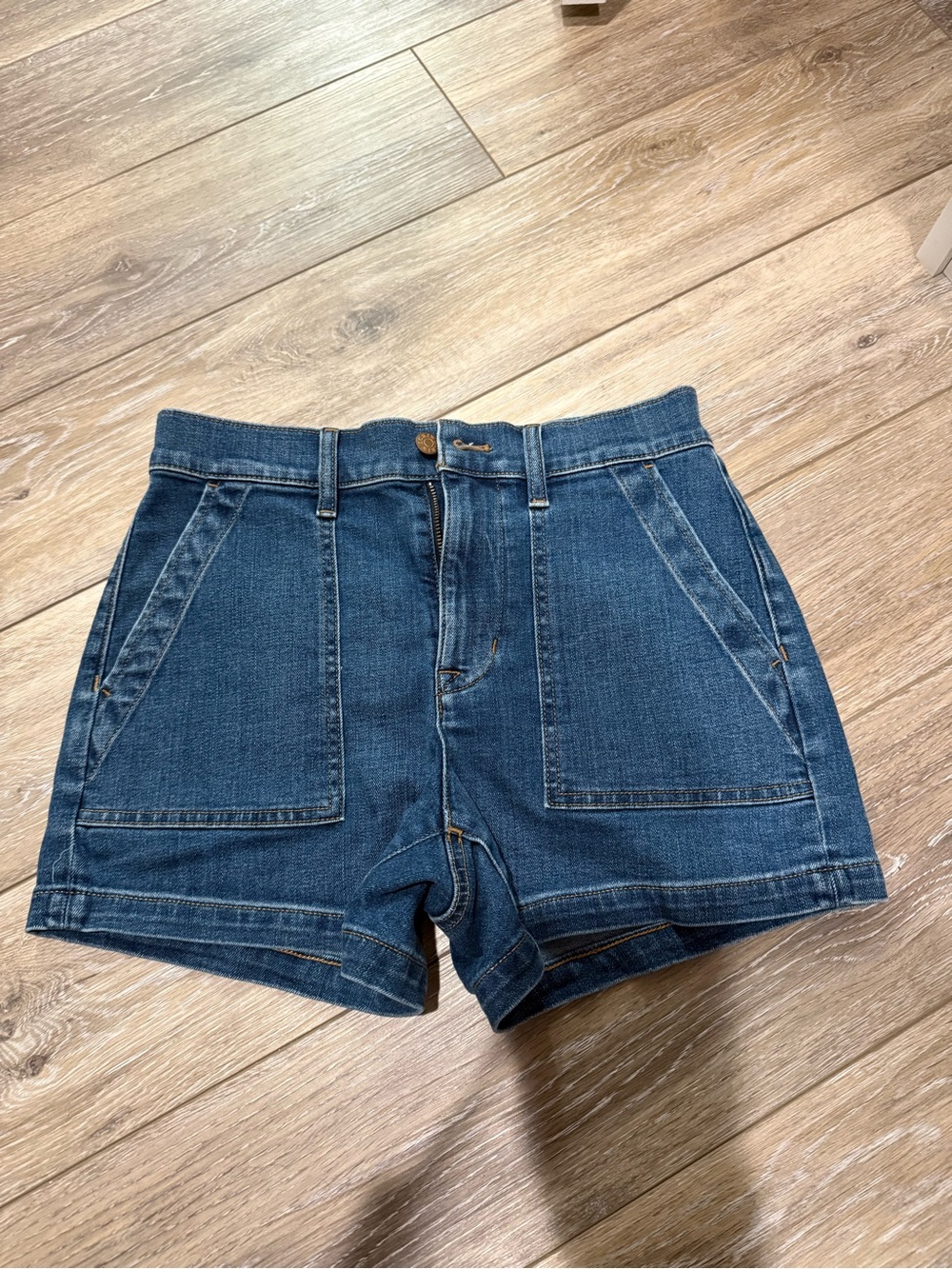 J. Crew Dark Blue Denim Utility Shorts